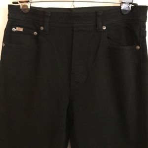 Diane Gilman SMALL Black Denim 5 Pocket Jeggings